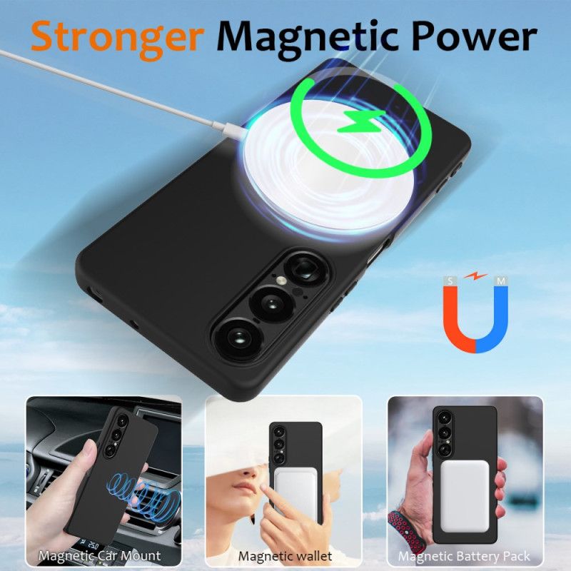 Κάλυμμα Sony Xperia 1 Vii Σιλικόνη Συμβατή Με Magsafe Με Κορδόνι Σιλικόνης