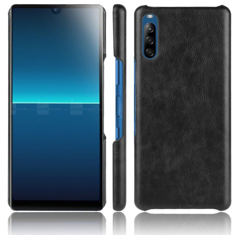 Κάλυμμα Sony Xperia L4 Μαύρο Εφέ Δέρματος Λίτσι