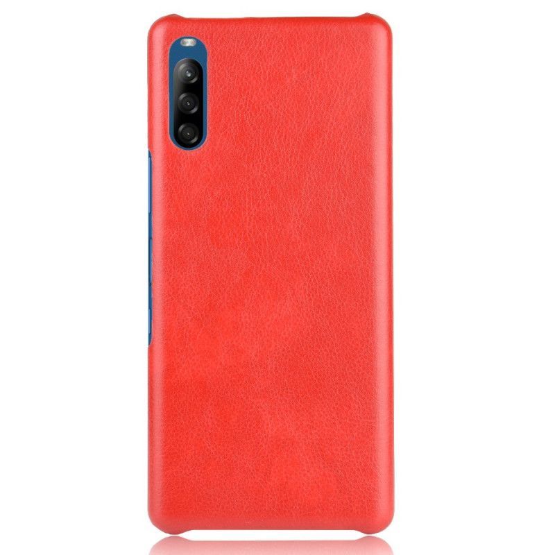 Κάλυμμα Sony Xperia L4 Μαύρο Εφέ Δέρματος Λίτσι