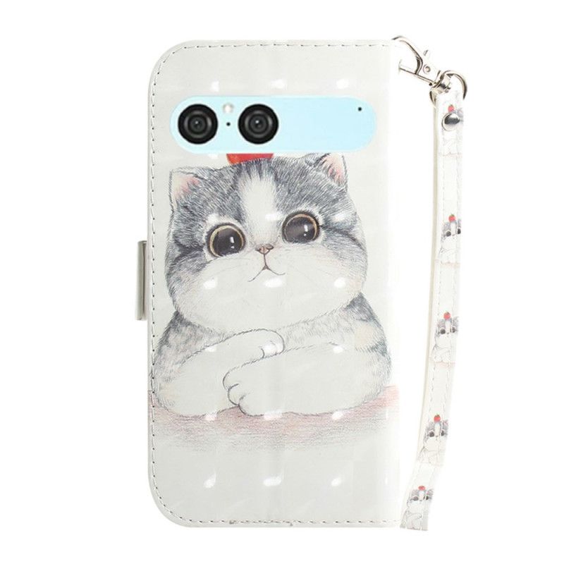Θηκη Κινητου Sony Xperia 10 Vii Θήκες Κινητών Κορδόνι Με Γάτα Και Φράουλα