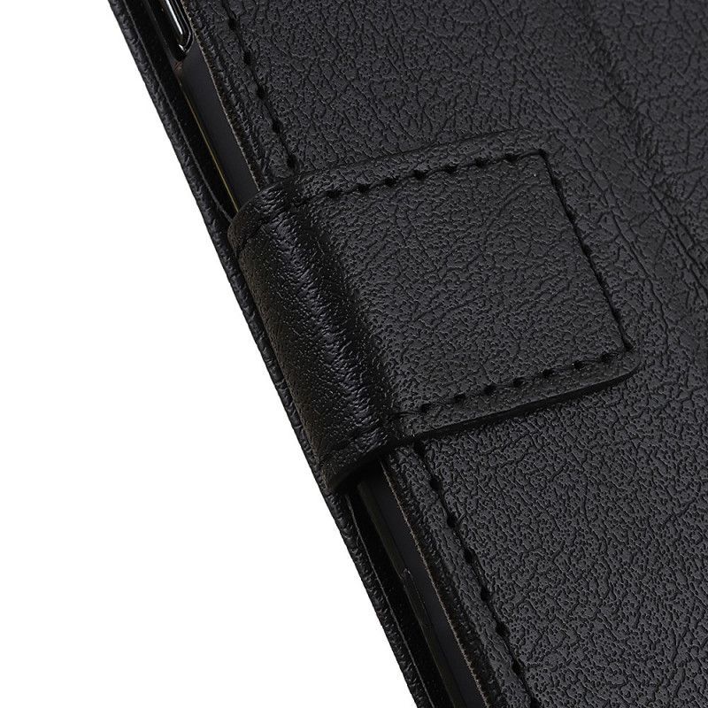 δερματινη Κάλυμμα Για Xiaomi Mi 10T Lite 5G / Redmi Note 9 Pro 5G Μαύρο Μονή Μπριγιάν
