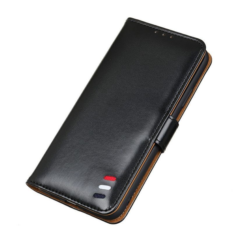δερματινη Κάλυμμα Για Xiaomi Mi 10T Lite 5G / Redmi Note 9 Pro 5G Μαύρο Τρίχρωμο Δερμάτινο Εφέ