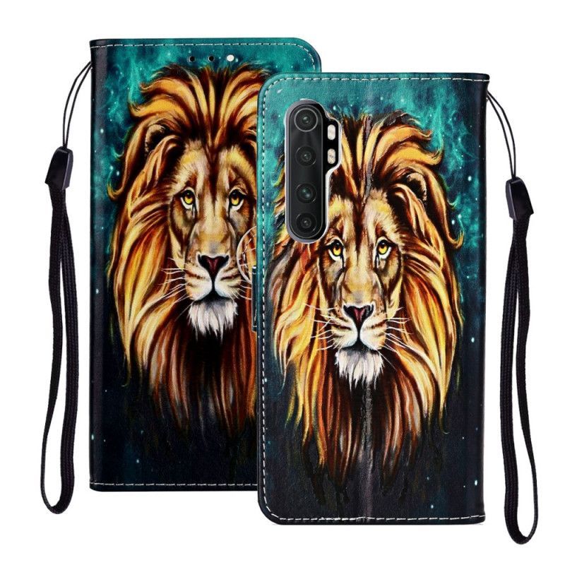 δερματινη Κάλυμμα Για Xiaomi Mi Note 10 Lite Τρίχες Λιονταριού