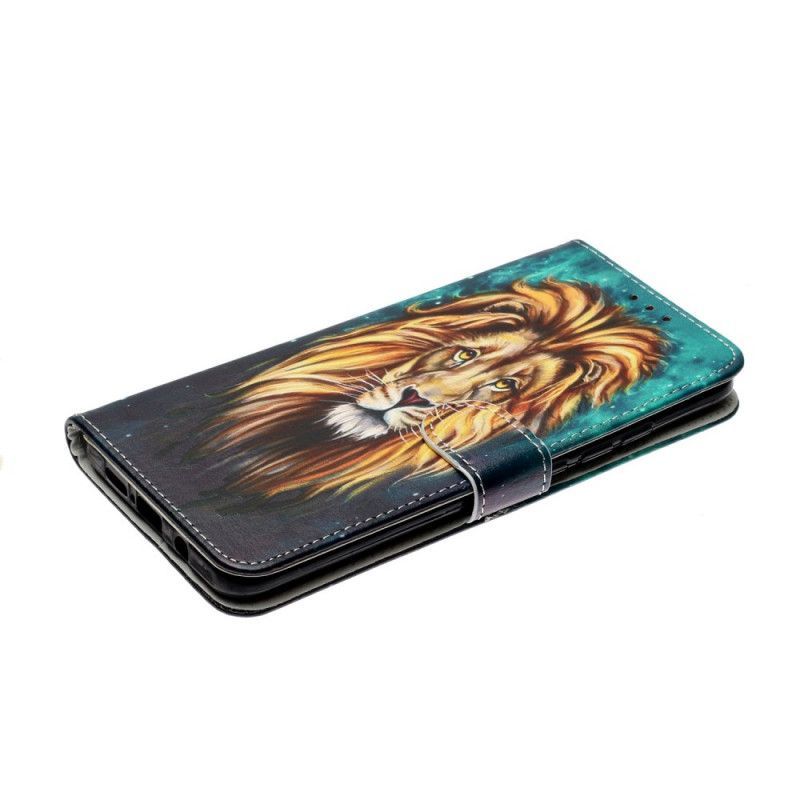 δερματινη Κάλυμμα Για Xiaomi Mi Note 10 Lite Τρίχες Λιονταριού