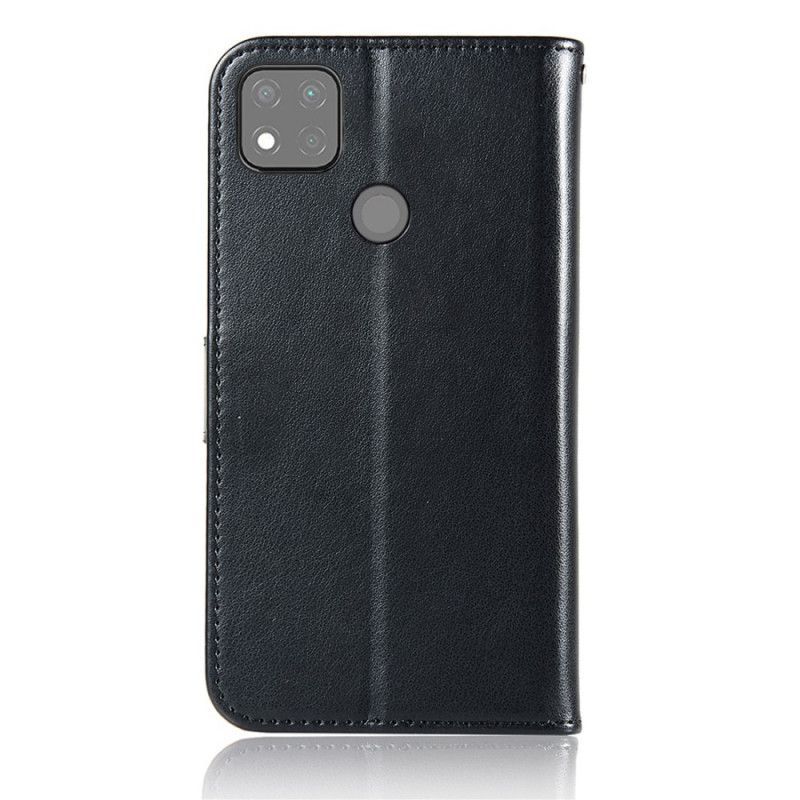 δερματινη Κάλυμμα Για Xiaomi Redmi 9C Μαύρο Δερμάτινο Εφέ Πιάνει Όνειρα Κουκουβάγιας