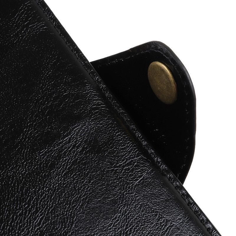 δερματινη Κάλυμμα Για Xiaomi Redmi Note 8 Pro Κουμπί Πατέντα Απομίμησης Δέρματος