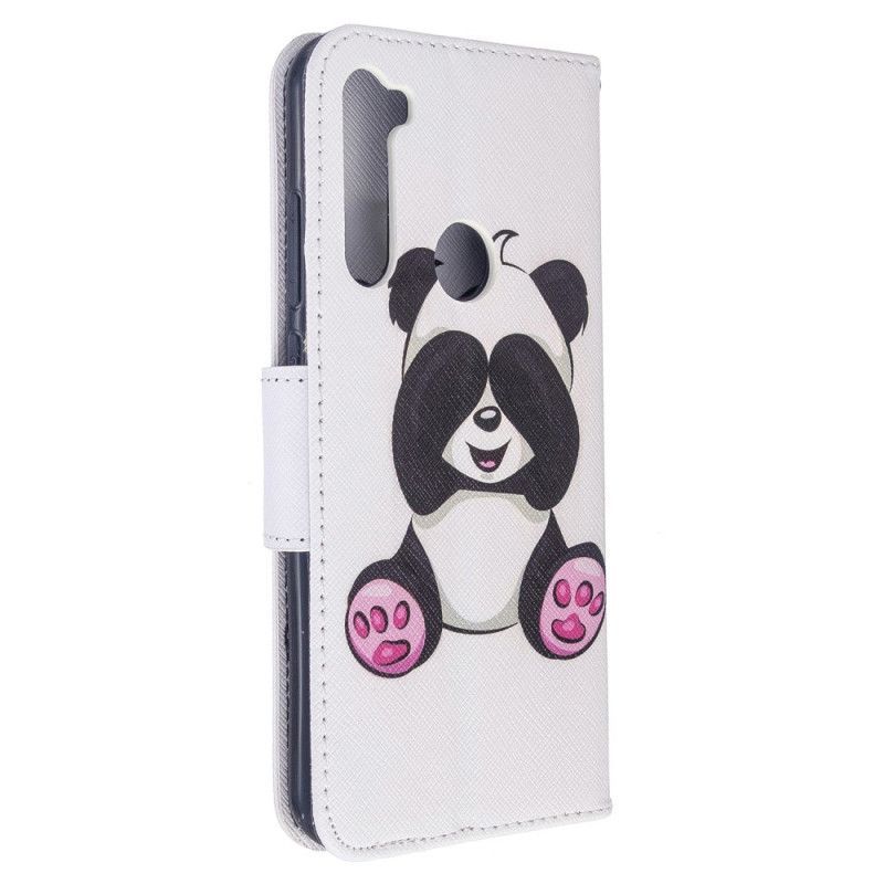 δερματινη Κάλυμμα Για Xiaomi Redmi Note 8T Διασκεδαστικό Panda