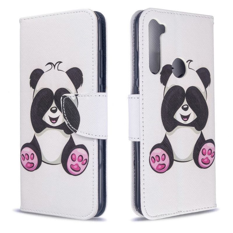 δερματινη Κάλυμμα Για Xiaomi Redmi Note 8T Διασκεδαστικό Panda