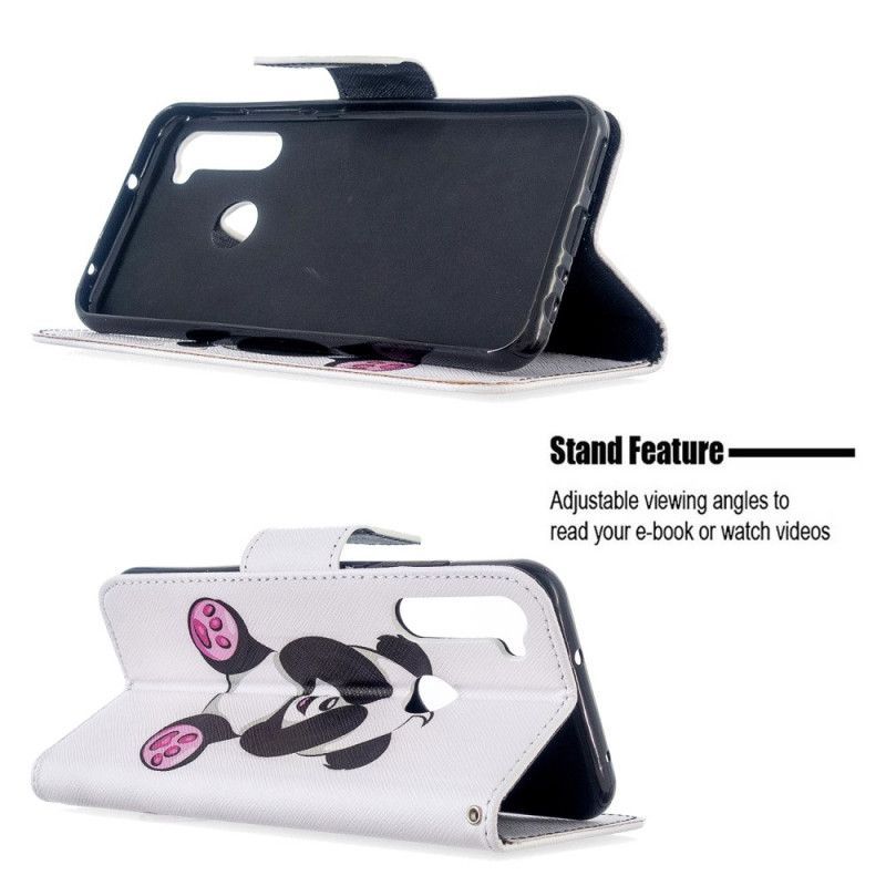 δερματινη Κάλυμμα Για Xiaomi Redmi Note 8T Διασκεδαστικό Panda