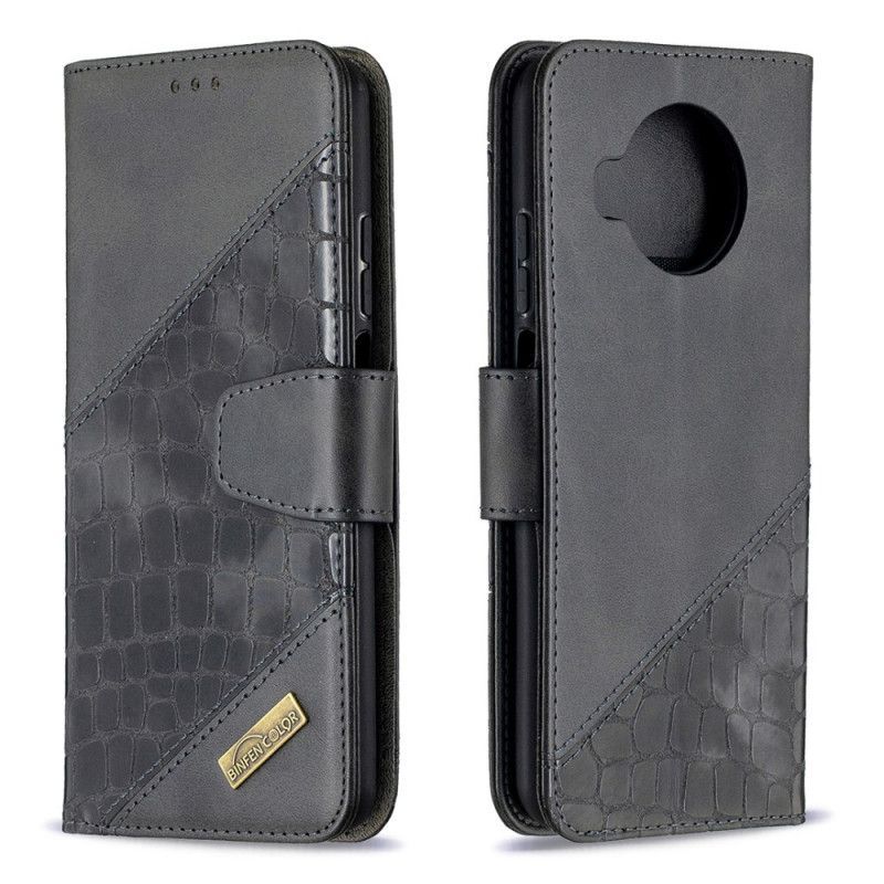 δερματινη Κάλυμμα Xiaomi Mi 10T Lite 5G / Redmi Note 9 Pro 5G Μαύρο Δέρμα Κροκόδειλου