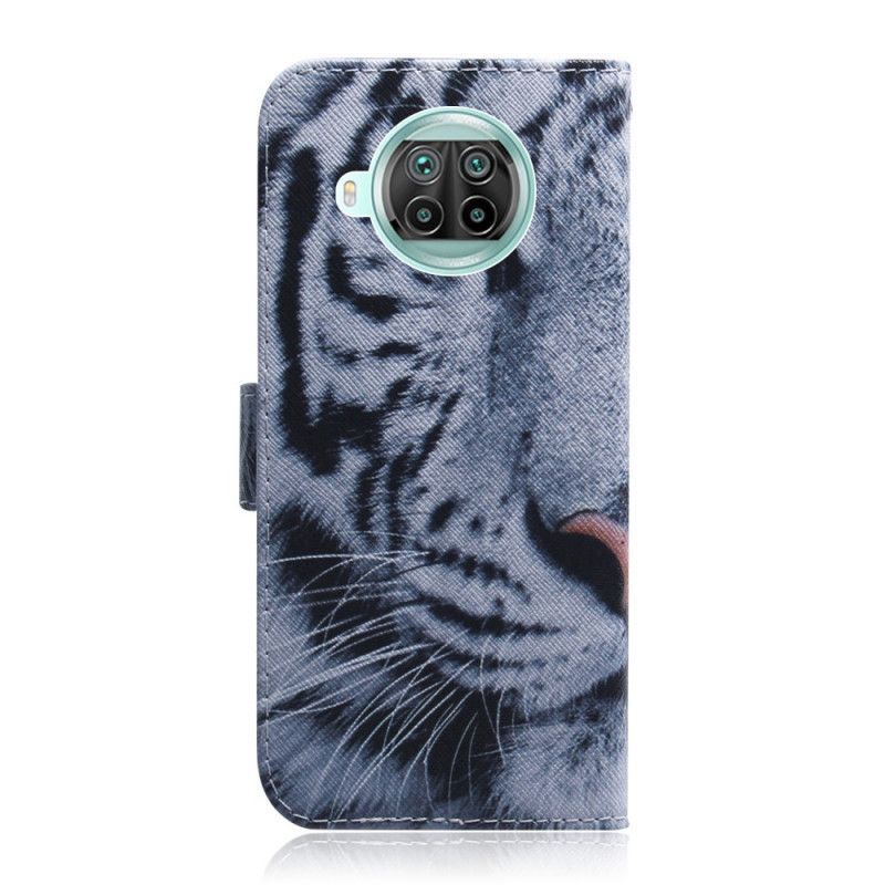 δερματινη Κάλυμμα Xiaomi Mi 10T Lite 5G / Redmi Note 9 Pro 5G Πρόσωπο Τίγρης