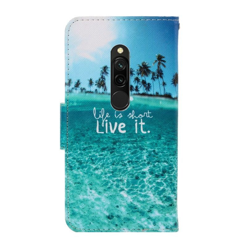 δερματινη Κάλυμμα Xiaomi Redmi 8 Live It Strappy σιλικόνης