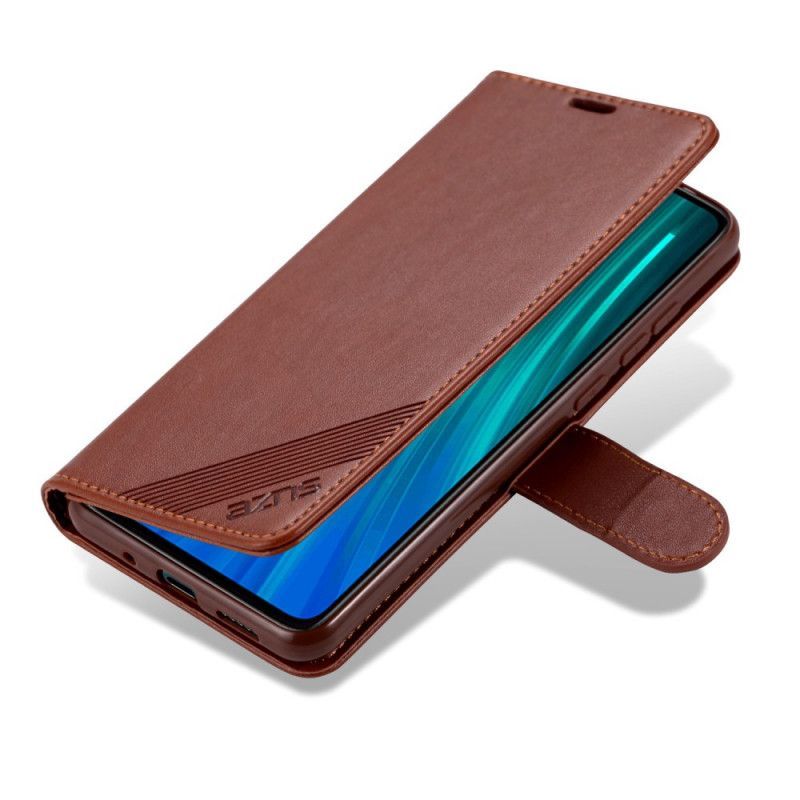 δερματινη Κάλυμμα Xiaomi Redmi 9A Μαύρο Azns Faux Leather Πρωτότυπος