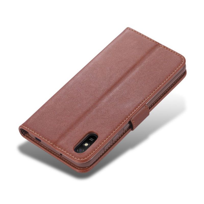 δερματινη Κάλυμμα Xiaomi Redmi 9A Μαύρο Azns Faux Leather Πρωτότυπος