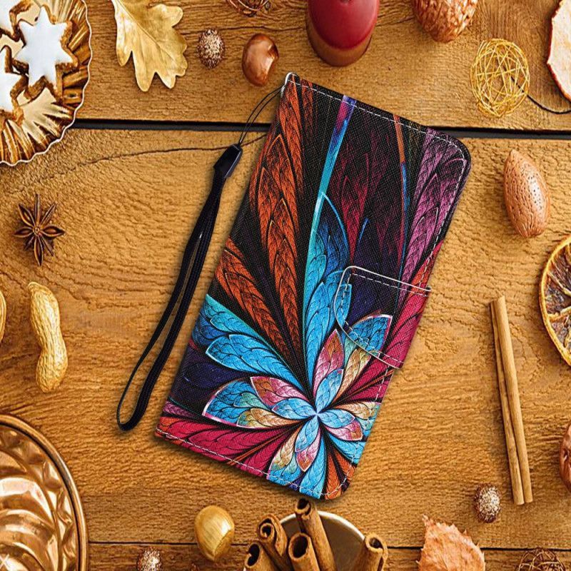 δερματινη Κάλυμμα Xiaomi Redmi 9C Λουλούδι Παγωνιού