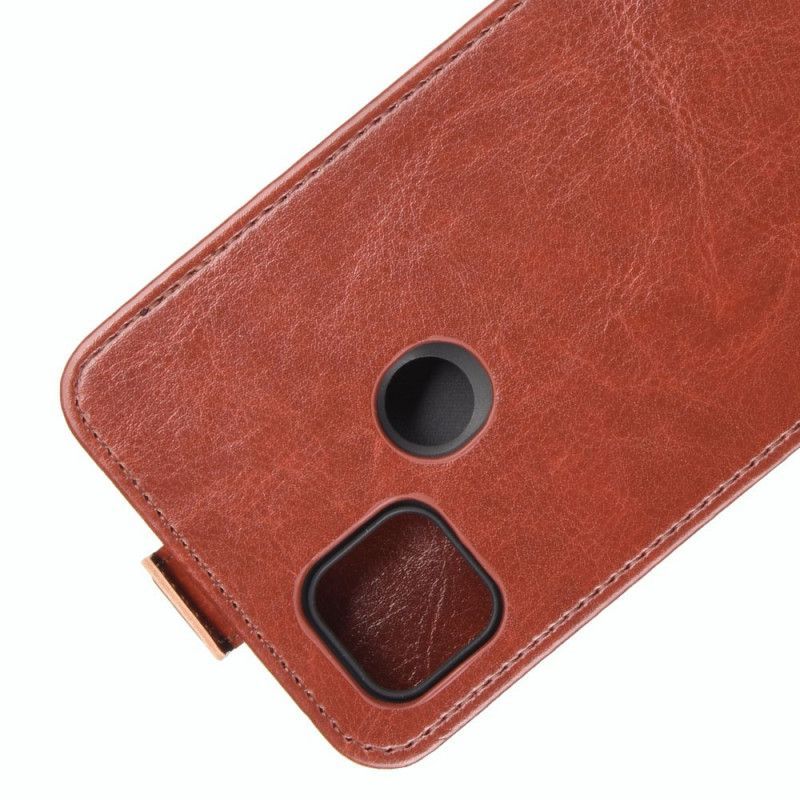 δερματινη Κάλυμμα Xiaomi Redmi 9C Μαύρο Αναδιπλούμενο Δερμάτινο Εφέ