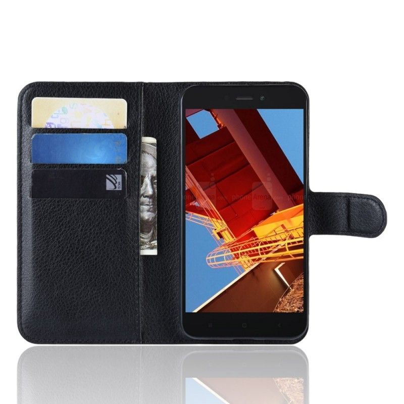 δερματινη Κάλυμμα Xiaomi Redmi Go Μαύρο Κλασικό Πρωτότυπος