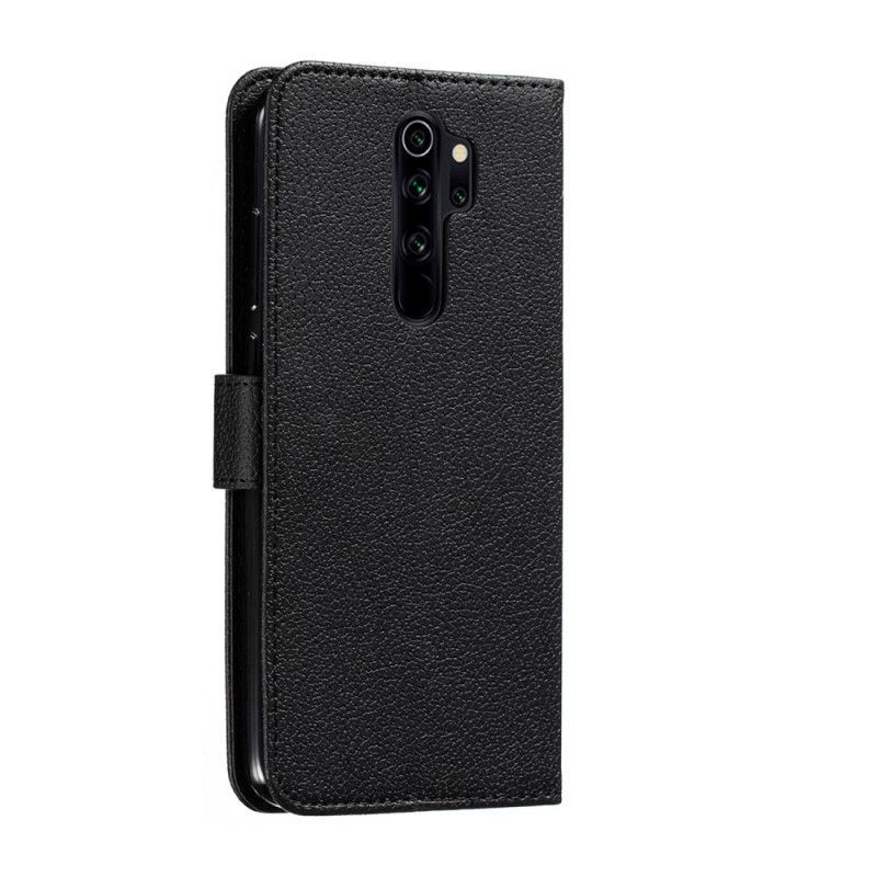 δερματινη Κάλυμμα Xiaomi Redmi Note 8 Pro Μαύρο Ψεύτικο Δέρμα Ζήστε Το Όνειρό Σας