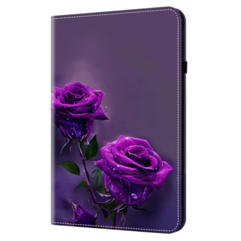 Δερμάτινη Θήκη Κινητού Xiaomi Pad 7 / 7 Pro Θήκες Κινητών Μωβ Τριαντάφυλλα