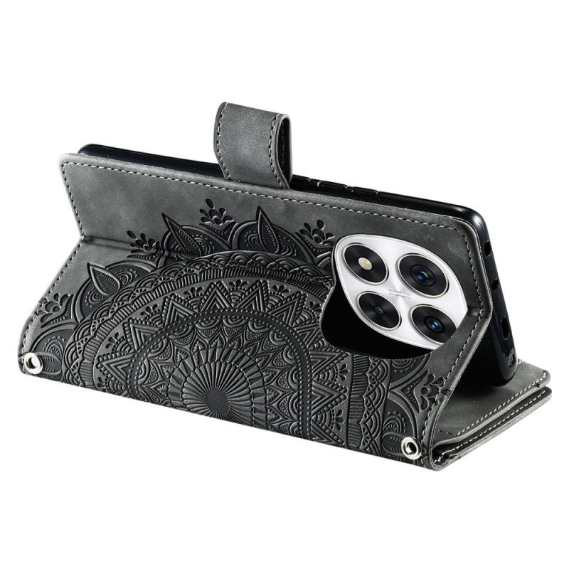 Δερμάτινη Θήκη Κινητού Xiaomi Redmi Note 14 Pro Plus 5g Θήκες Κινητών Πορτοφόλι Με Εφέ Σουέτ Mandala