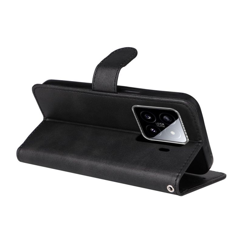 Δερματινη Θηκη Xiaomi 15 Απλό Λουράκι Με Εφέ Δερμάτινου