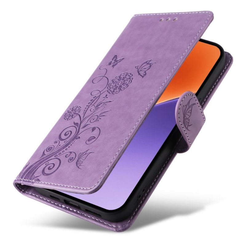 Δερματινη Θηκη Xiaomi 15 Μικρά Λουλούδια