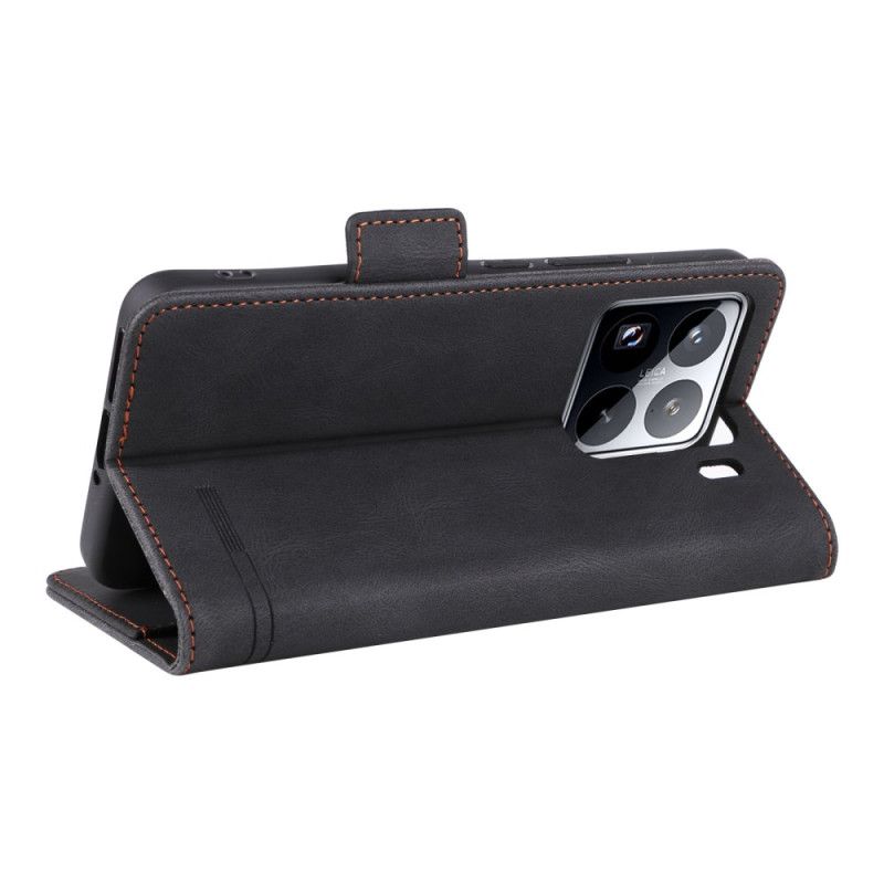 Δερματινη Θηκη Xiaomi 15 Πορτοφόλι Με Μεταλλική Διακόσμηση