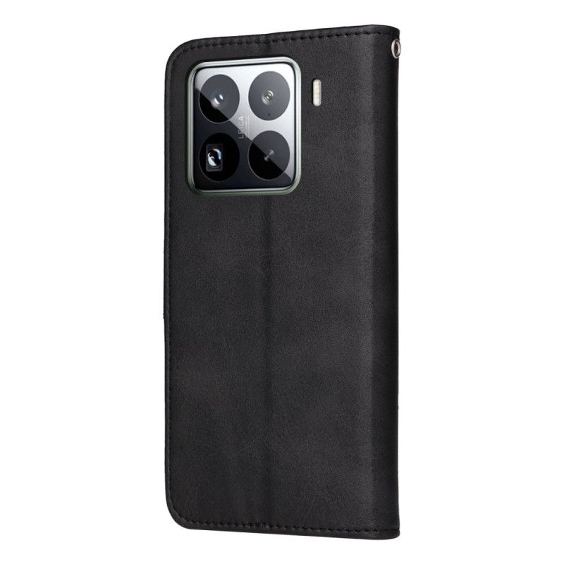 Δερματινη Θηκη Xiaomi 15 Pro Απλό Δερμάτινο Εφέ Με Λουρί