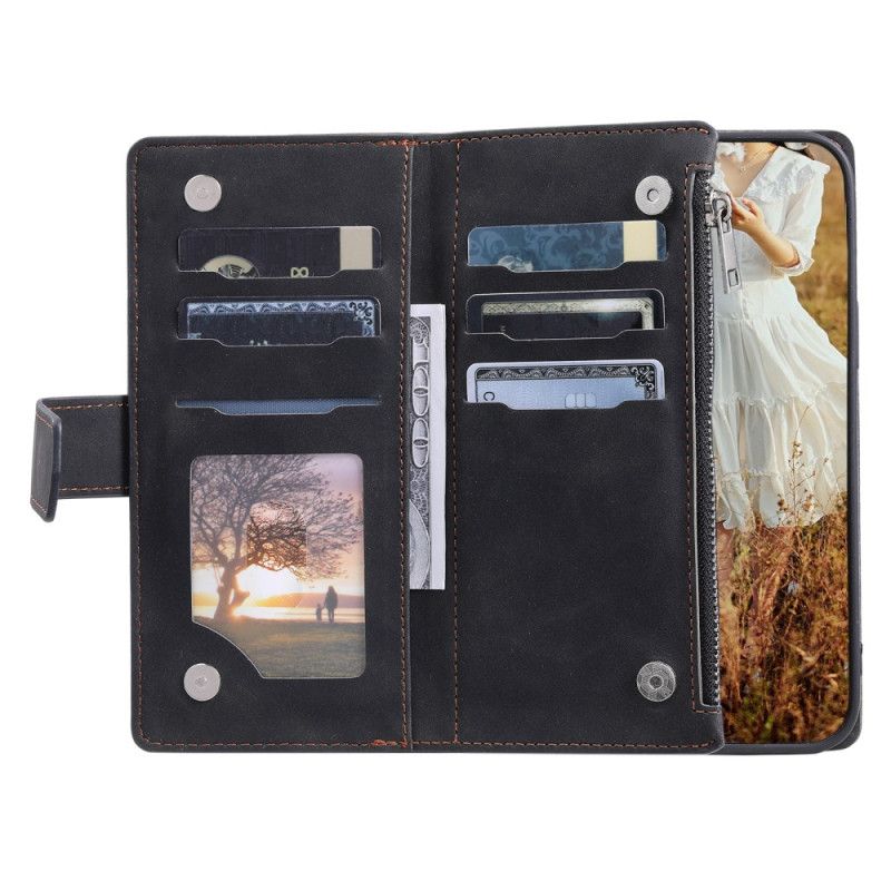 Δερματινη Θηκη Xiaomi 15 Pro Πολυλειτουργικό Καπιτονέ Πορτοφόλι