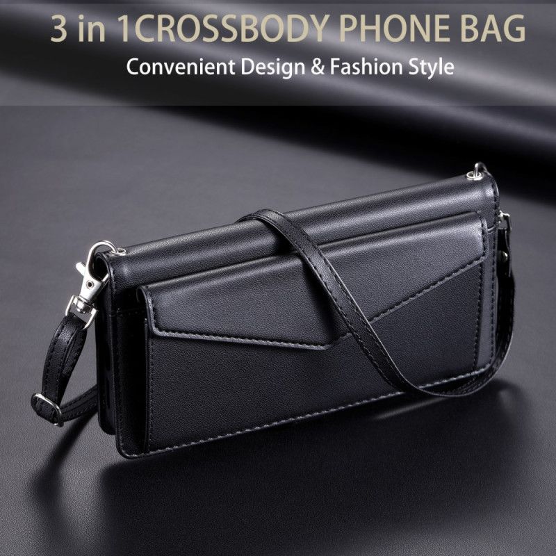 Δερματινη Θηκη Xiaomi 15 Pro Στυλ Τσαντάκι Με Λουράκι Και Λουράκι Ώμου