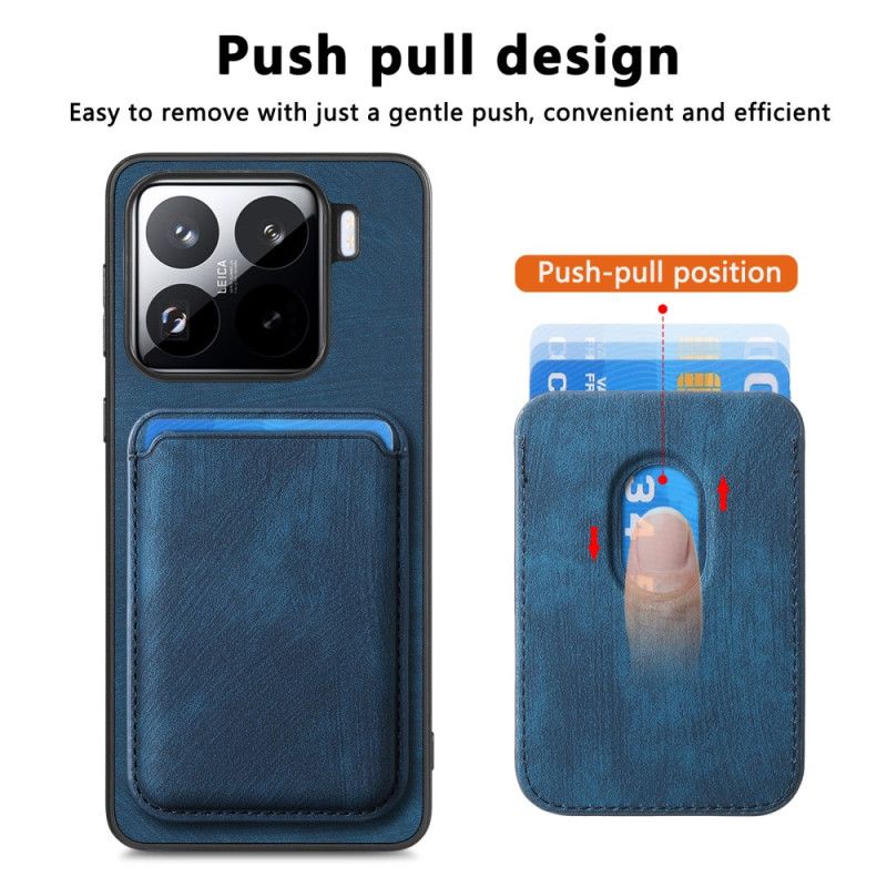 Δερματινη Θηκη Xiaomi 15 Ρετρό Με Αποσπώμενη Θήκη Κάρτας