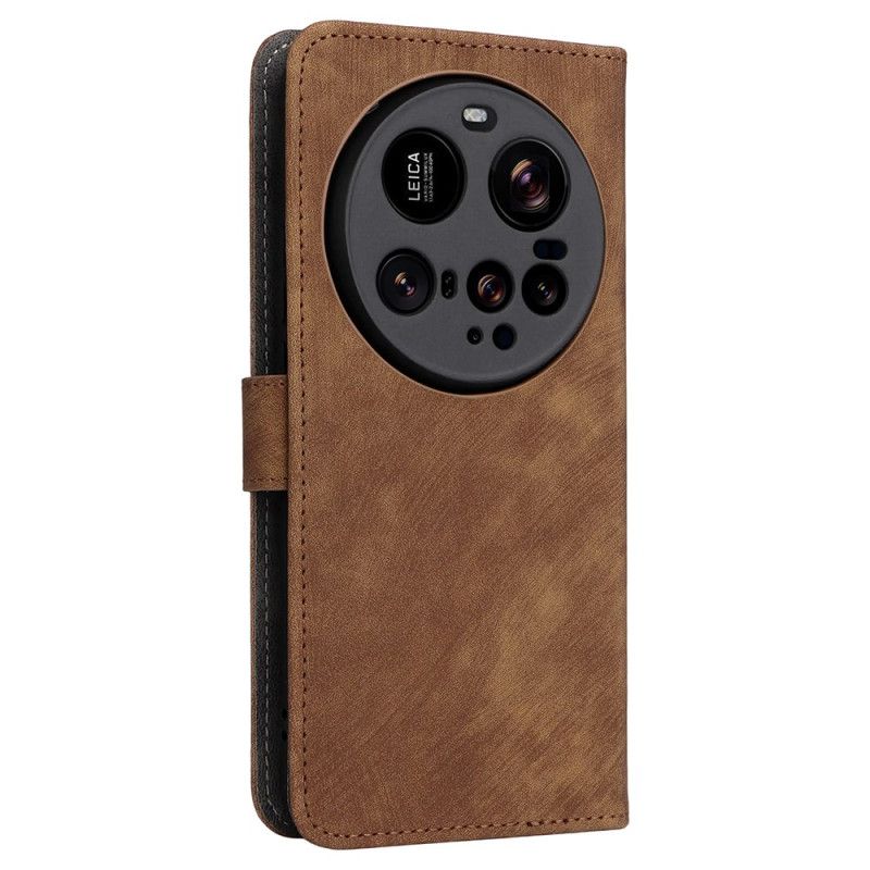 Δερματινη Θηκη Xiaomi 15 Ultra Αποκλεισμός Rfid Με Εφέ Σουέτ