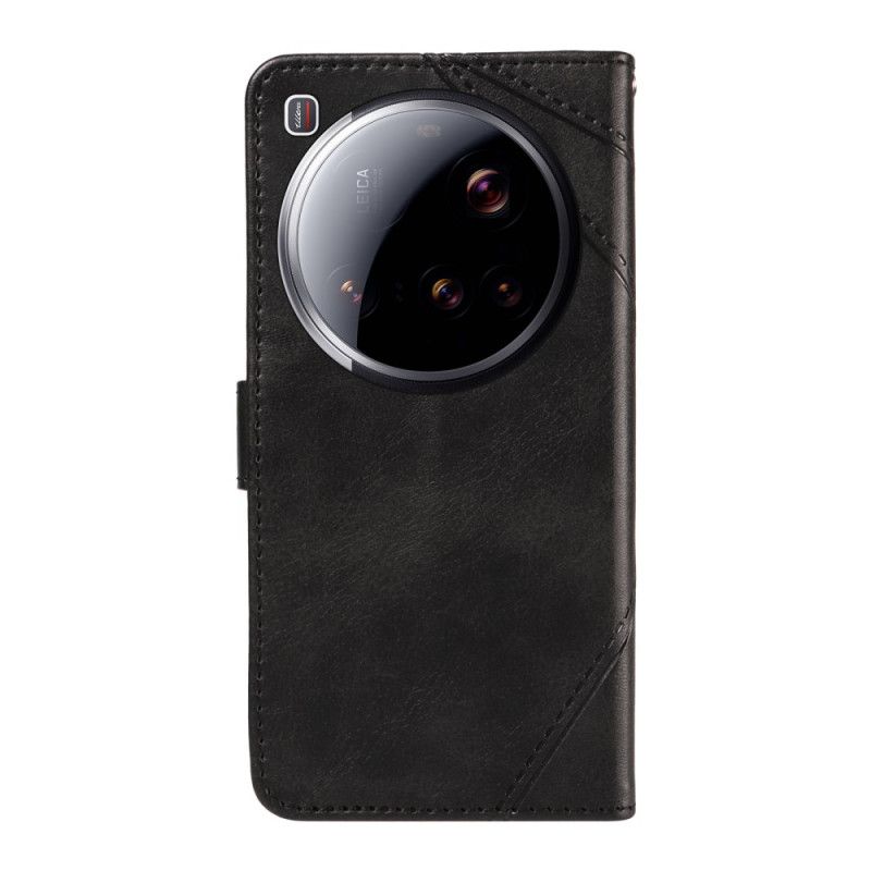 Δερματινη Θηκη Xiaomi 15 Ultra Γεωμετρικό Σχέδιο Σιλικόνης