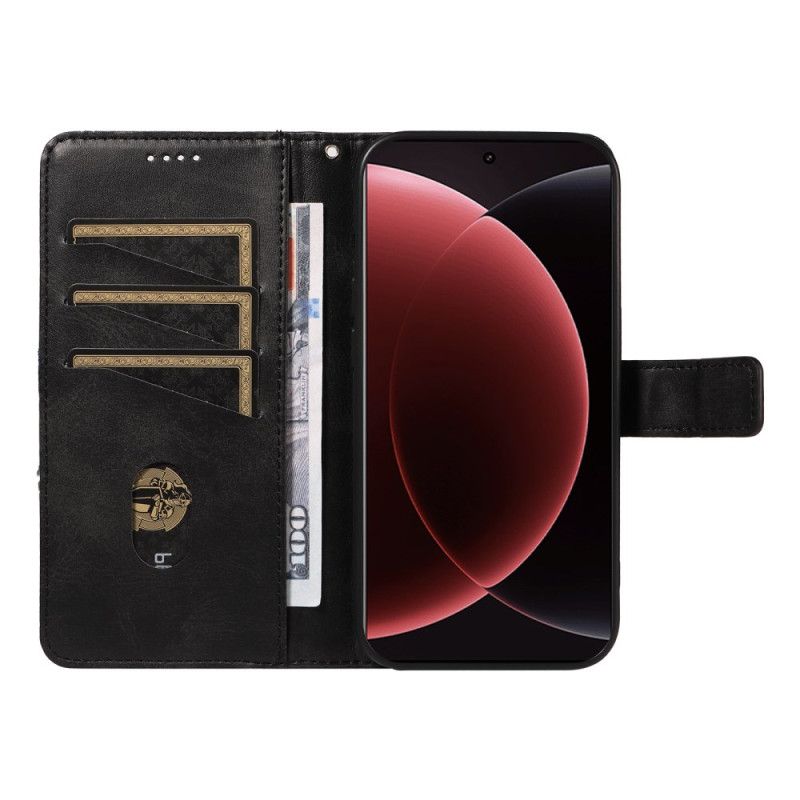 Δερματινη Θηκη Xiaomi 15 Ultra Γεωμετρικό Σχέδιο Σιλικόνης