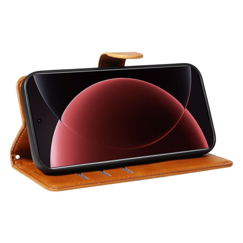 Δερματινη Θηκη Xiaomi 15 Ultra Γραμμές Σιλικόνης