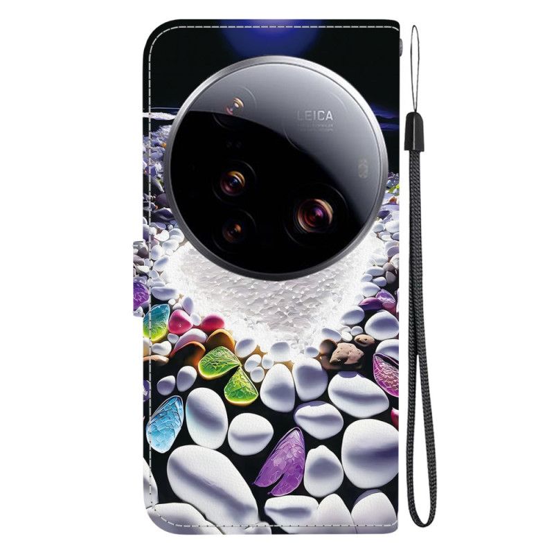 Δερματινη Θηκη Xiaomi 15 Ultra Λευκή Καρδιά