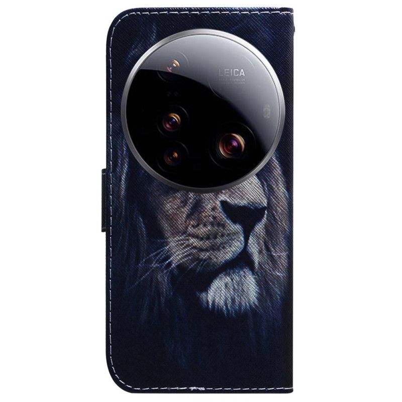 Δερματινη Θηκη Xiaomi 15 Ultra Λιοντάρι Που Ονειρεύεται Σιλικόνης