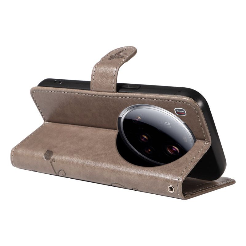 Δερματινη Θηκη Xiaomi 15 Ultra Λουλουδάτο Σχέδιο