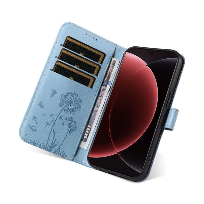 Δερματινη Θηκη Xiaomi 15 Ultra Λουράκι Πικραλίδας Σιλικόνης