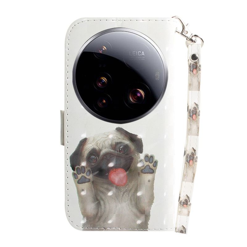 Δερματινη Θηκη Xiaomi 15 Ultra Παγκ Με Κορδόνι