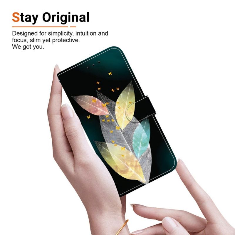 Δερματινη Θηκη Xiaomi 15 Ultra Πολύχρωμα Φύλλα Σιλικόνης