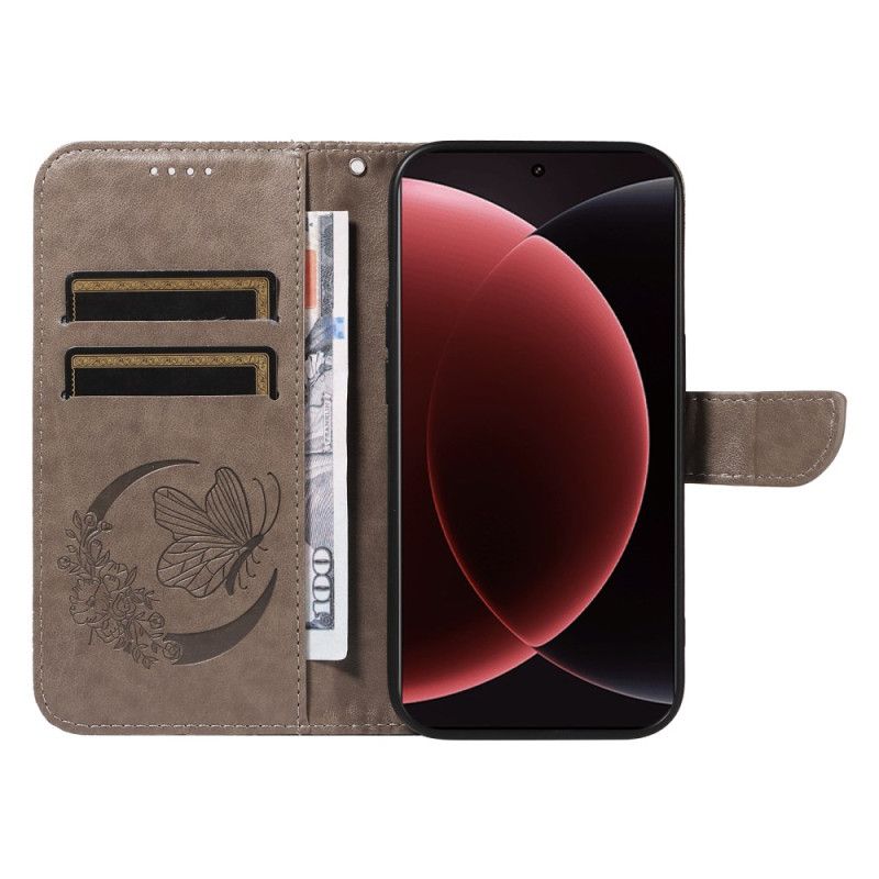 Δερματινη Θηκη Xiaomi 15 Ultra Σχέδιο Πεταλούδας