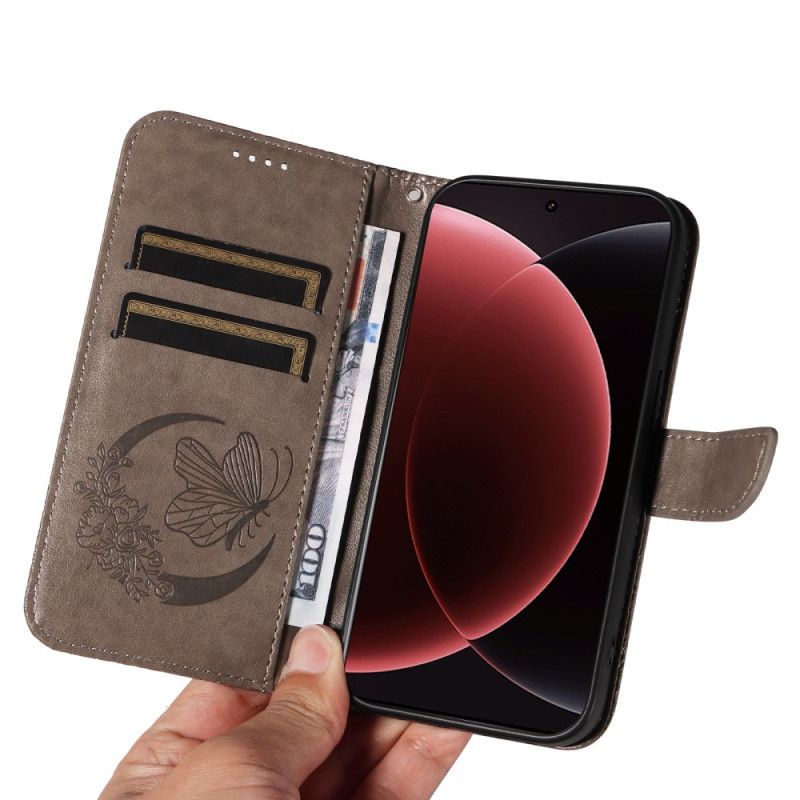 Δερματινη Θηκη Xiaomi 15 Ultra Σχέδιο Πεταλούδας