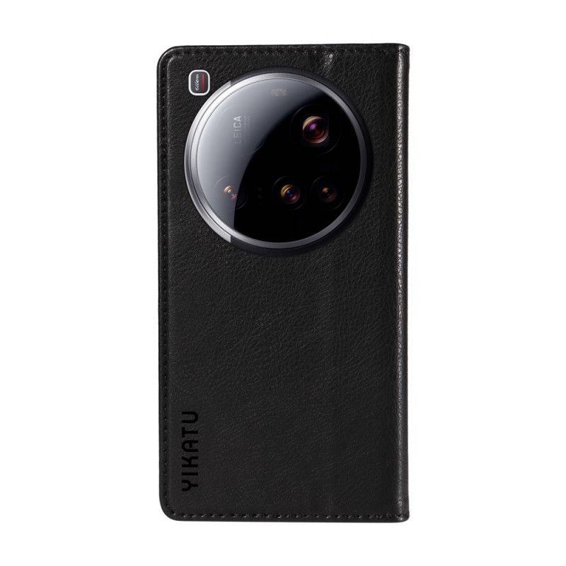 Δερματινη Θηκη Xiaomi 15 Ultra Yikatu Lychee Τεχνητό Δέρμα Σιλικόνης