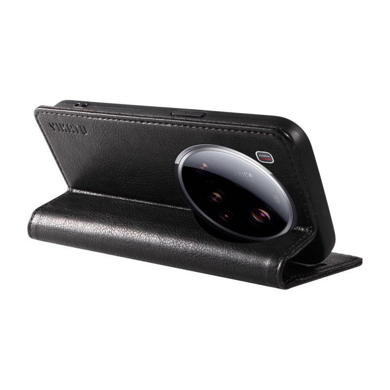 Δερματινη Θηκη Xiaomi 15 Ultra Yikatu Lychee Τεχνητό Δέρμα Σιλικόνης