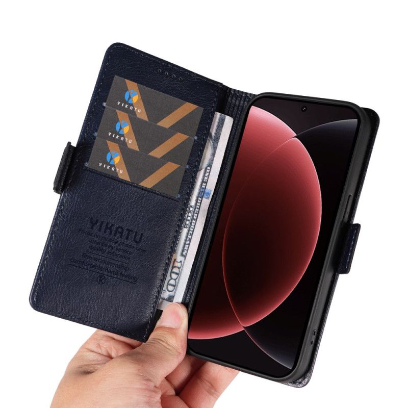 Δερματινη Θηκη Xiaomi 15 Ultra Ykatu Λίτσι Από Ύφασμα