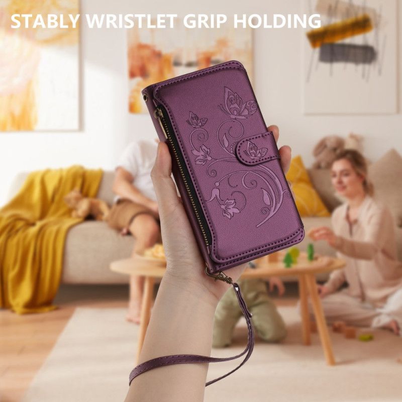 Δερματινη Θηκη Xiaomi 15t 6 Θήκες Καρτών Rfid Και Κορδόνι