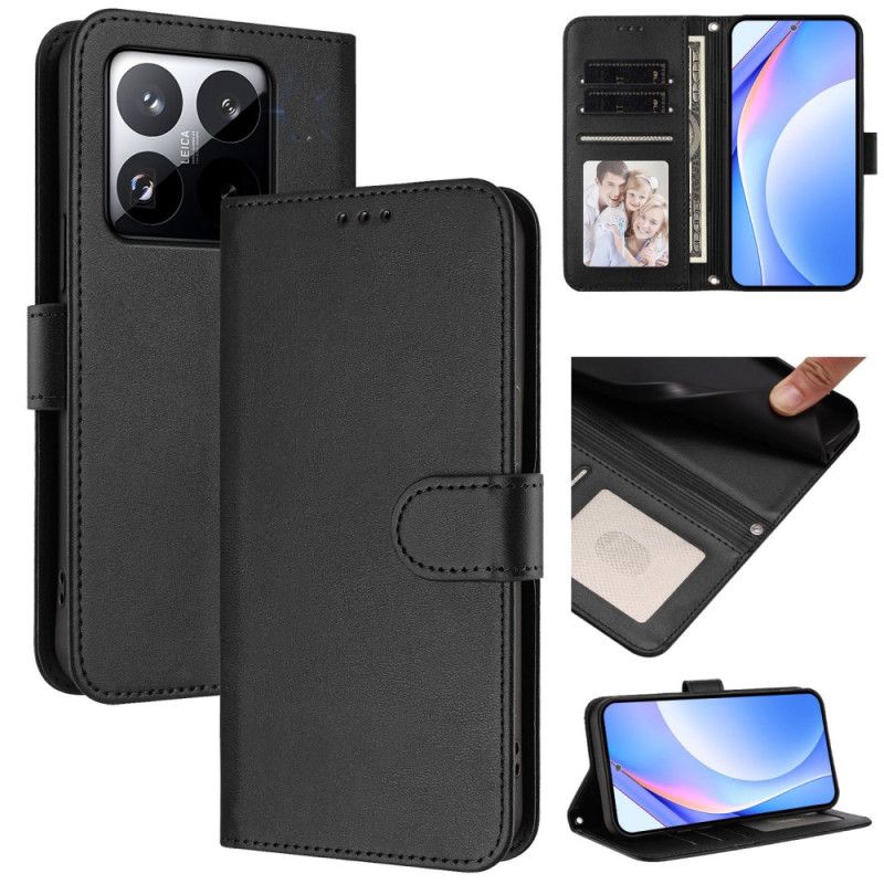 Δερματινη Θηκη Xiaomi 15t Απλό Σχέδιο Προστασίας Rfid Σιλικόνης