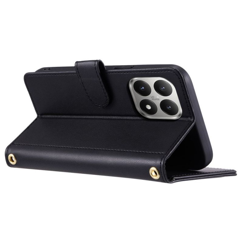 Δερματινη Θηκη Xiaomi 15t Καπιτονέ Με Λουριά