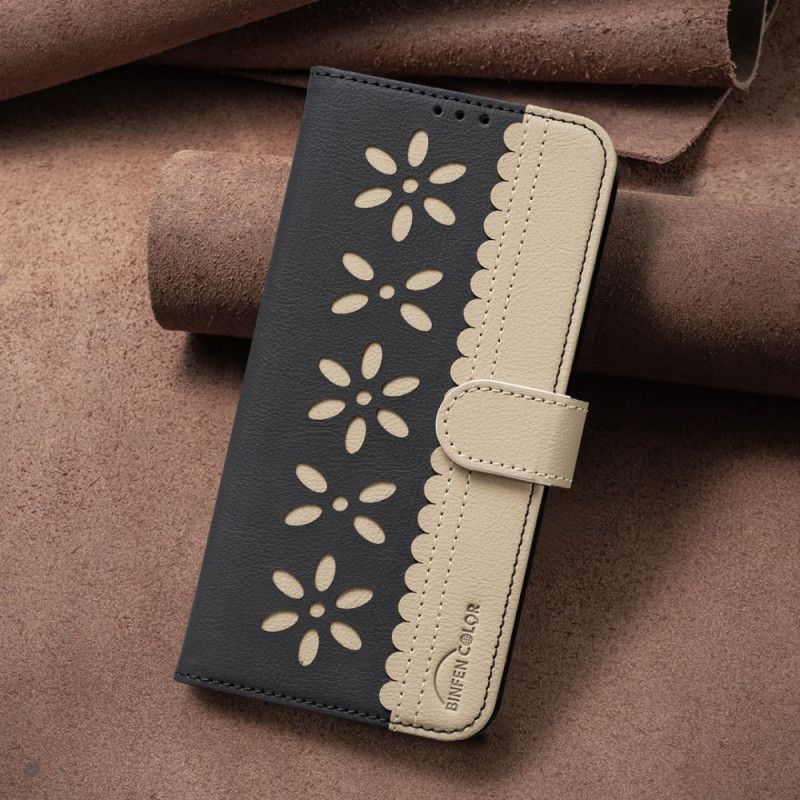 Δερματινη Θηκη Xiaomi 15t Λουλουδάτο Binfen Color